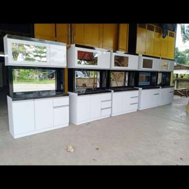 Lemari Dapur / Lemari Sayur 3 Pintu + Kitchen Set (Lapisan HPL)