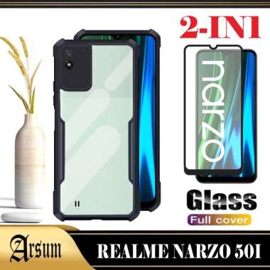 PROMO Case REALME NARZO 50i 2021 Transparan Sofcase Casing REALME NARZO 50i 2021 Paket 2IN1 2IN1 NAR