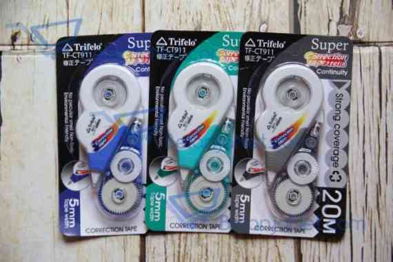 Correction Tape (Tipex) Trifelo 20 Meter FREE Refill TF-CT911