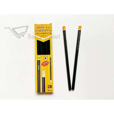 Pencil | Pensil Joyko 2B dengan Penghapus P-91 [1 LUSIN]