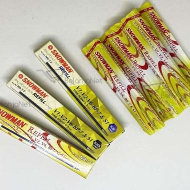 Refill Pulpen | Isi Ulang Ballpoint Snowman V1, V2, V6, BP-7, S1 Hitam