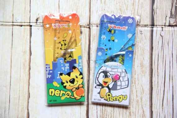 Set Penggaris Segitiga Busur Butterfly Fancy BT-550