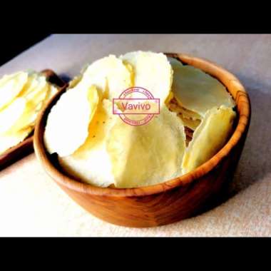 Emping Mentah Super Tipis Besar 100 gram