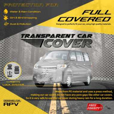 Body Cover Sarung Mobil Plastik APV Tebal Anti Air WATERPROOF