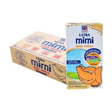 Ultra Jaya Susu Ultra Milk Susu UHT Mimi 125 ml Vanila