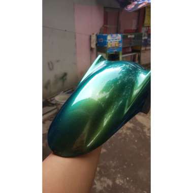 Cat bunglon 3 warna blue green gold biru hijau emas 100 gram blue gren gold