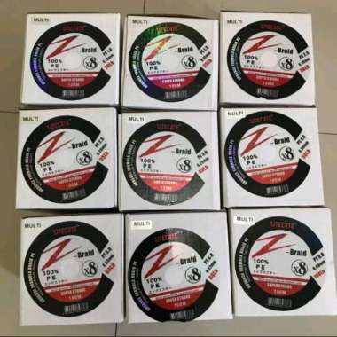 Senar PE Utecate utc z braid x8 100m multicolor super kuat 6.0