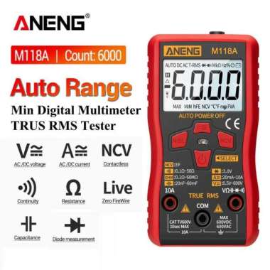 Aneng Avometer Digital Multitester Multimeter Voltage Tester - M118A