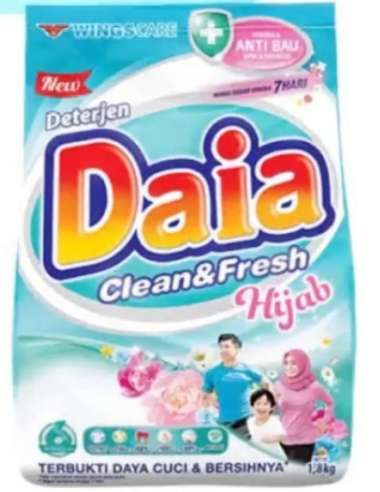 Promo Harga Daia Deterjen Bubuk Clean & Fresh Hijab 1800 gr - Blibli
