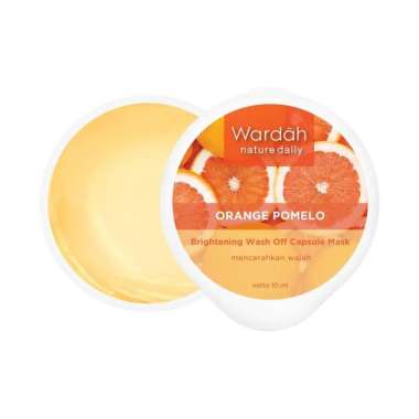 Wardah Nature Daily Capsule Mask 10ml Masker Wajah Wardah Orange Pamelo