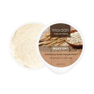 Wardah Nature Daily Capsule Mask 10ml Masker Wajah Wardah Milky Oat
