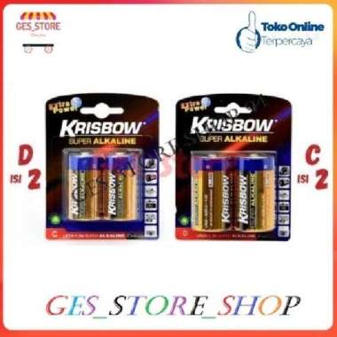 Krisbow baterai/batre Type C/D isi 2/Baterai Remot/Batre murah Krisbow - D