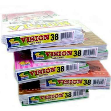 BUKU VISION 38 GARIS/KOTAK/HALUS kotak 1 cm