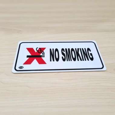 Sign Board Akrilik MEDIUM NO SMOKING
