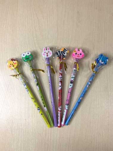 Pensil + Penghapus VIS 1 karakter