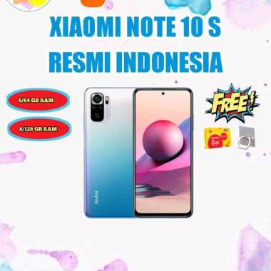 XIAOMI REDMI NOTE 10s (6/64GB & 8/128GB) GARANSI RESMI XIAOMI INDONESIA 8/128 Pabble White