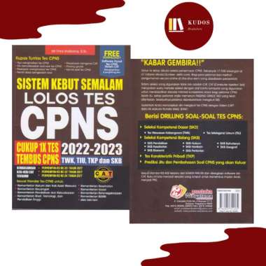 BUKU SISTEM KEBUT SEMALAM LOLOS TES CPNS CUKUP 1X TES TEMBUS CPNS 2022-2023