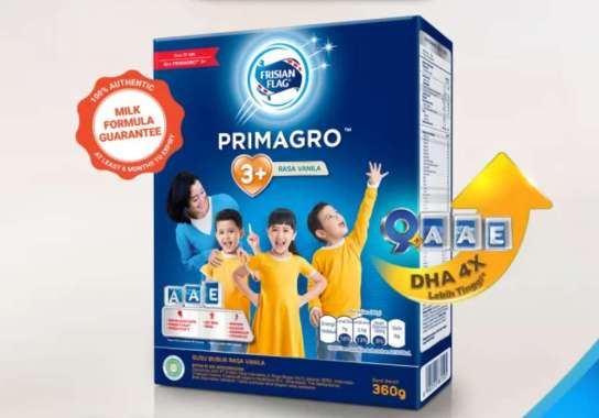 Promo Harga Frisian Flag Primagro 3 Vanilla 360 gr - Blibli