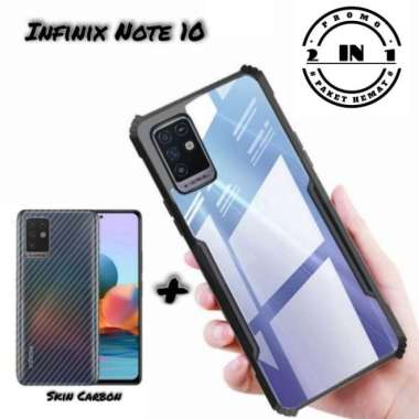 Hard Case Infinix Note 10 Case + Skin Carbon Garskin Infinix Note 10