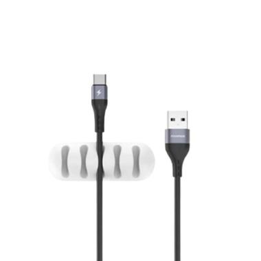Foomee NF10 Kabel Data Fast Charger 2.4A Type C USB With Silicone Cable Clip Organizer Cable Managem