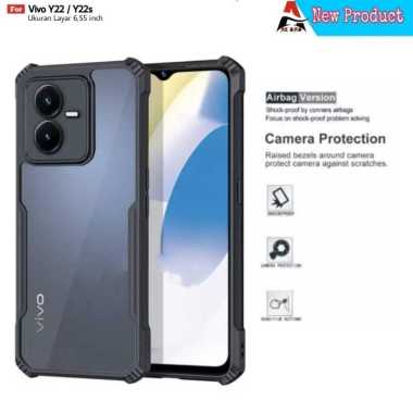 Case VIVO Y22 / VIVO Y22S Casing Shockproff Camera Protection Transparan VIVO Y22