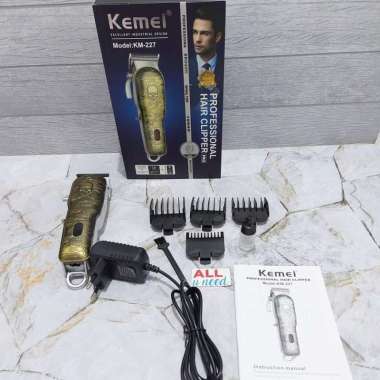 Hair Clipper Kemei ORIGINAL Alat Cukur Rambut Charge Kemei 227