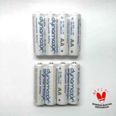 2 BIJI Baterai Dynamax AA Bisa di Cas Kembali kalau Habis - Batu Baterai Charger Battery Recharger R