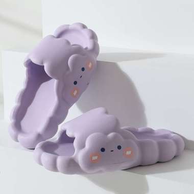 OEM ONE-S37 Sandal Selop Wanita Motif Awan Cloud Tebal Empuk / Sandal Rumah Jelly Bahan Eva Import A