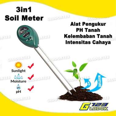 Diskon Digital Soil Analyzer Tester Meter Alat Ukur pH Tanah 3 in 1 Diskon