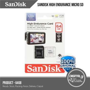Sandisk High Endurance Micro SD Memory Card CCTV 32GB 64GB 128GB 256GB 64GB