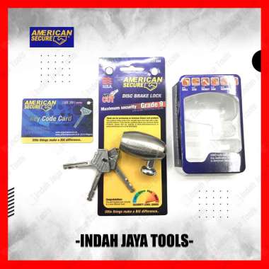 AMERICAN SECURE Kunci Cakram Motor Gembok Cakram Anti Maling Piringan S731335