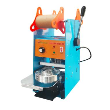Omicko C35 Mesin Cup Sealer Press for Gelas Plastik Biru