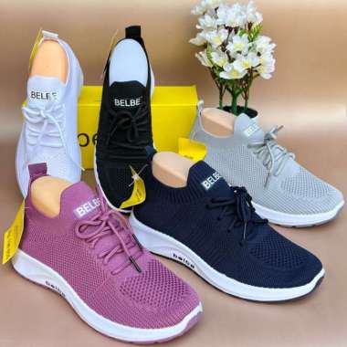 Sepatu Rajut Belbe tali 37 Putih