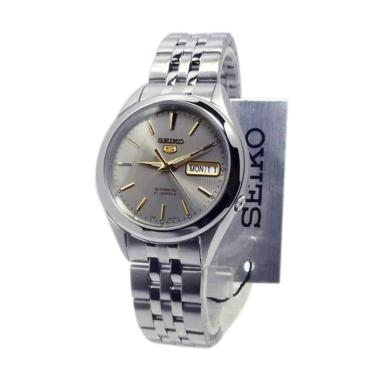 Seiko 5 Automatic Jam Tangan Pria [Original/ SNKL-19K1] Grey Silver