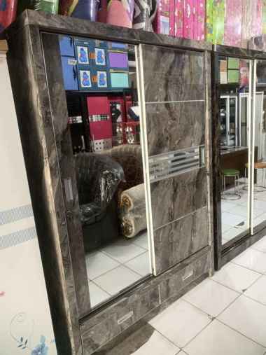 lemari baju sliding 2 pintu hpl