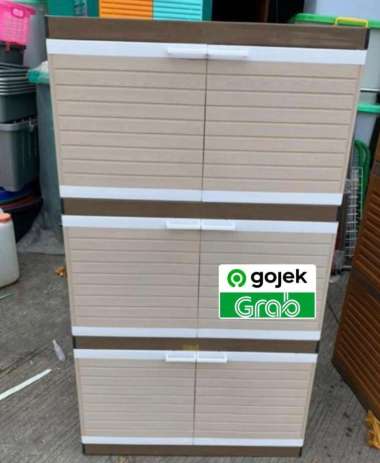 lemari plastik club 3 susun besar