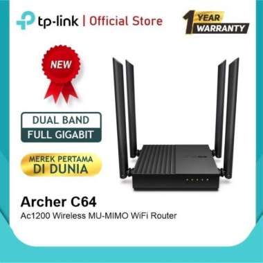 Tp-Link Archer C64 AC1200 Dual-Band Wi-Fi Router TpLink Archer C 64
