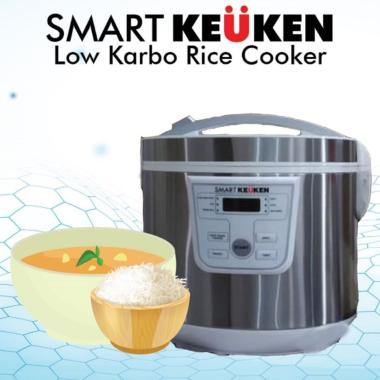 SMART KEUKEN RICE COOKER LOW CARBO RENDAH silver