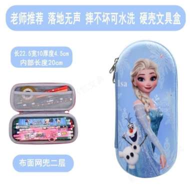 Pencil Case Kotak Pensil Anak Perempuan Import Elsa Frozen Multicolor