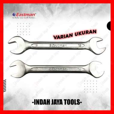 EASTMAN Kunci Pas x Pas 6-32mm Satuan - Double Open End Spanner 16 X 17 MM