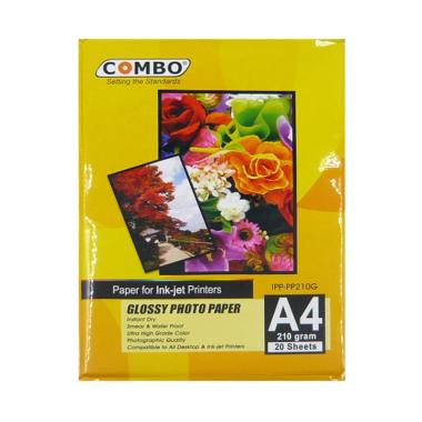 Combo Glossy Photo Paper / Kertas Foto [A4/ 210 g] Putih