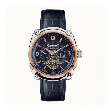 Ingersoll The Michigan Automatic Open Heart Jam Tangan Pria [I01101B] Dark Blue Rose Gold