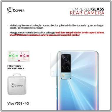 Vivo Y53s 4G - Copper Tempered Glass Kamera