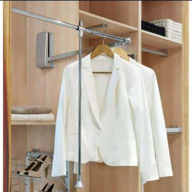 Engsel Gantungan Baju Dalam Lemari Hang Lift L 83-115cm
