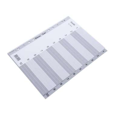 Divider Bantex Plastik A4 6210 (1-10 Index)