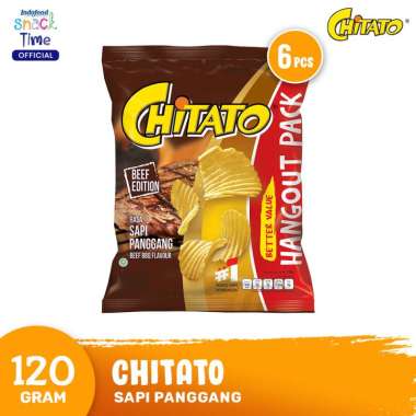 Promo Harga Chitato Snack Potato Chips Sapi Panggang Beef Barbeque 120 gr - Blibli