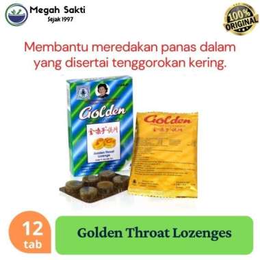 Golden throat Lozenge - Permen Pelega Tenggorokan / Bau Mulut
