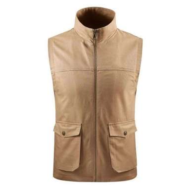 Jaket Rompi Lapangan/Rompi/vest mancing/Rompi PDL Wartawan Outdoor003 Cokelat XXL