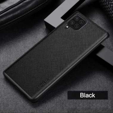 CASE SAMSUNG A22 4G CASING SLIM JEANS LEATHER AIORIA ORIGINAL Hitam