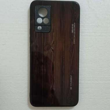 CASE VIVO V21 5G CASE SERBUK KAYU PREMIUM CASE GLASS 3